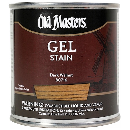 Old Masters 1/2 Pt Dark Walnut Oil-Based Gel Stain 80716